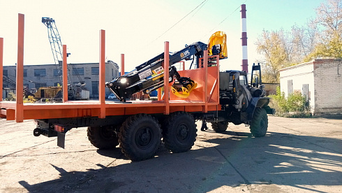 Сортиментовоз Урал-4320 УМ70-ОС с КМУ VPL 100-76