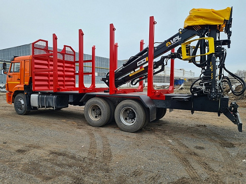 Сортиментовоз КМ70-ОС 08 КАМАЗ 65111-42 с КМУ VPL 100-76L